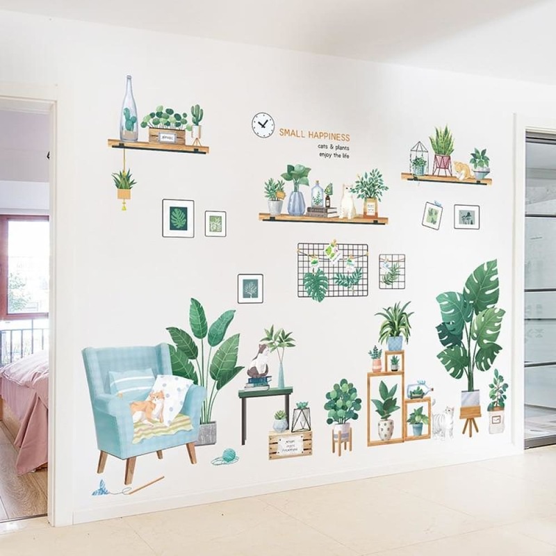 Buy Large Size For Whole Wall Cat Wall Stickers For Living Room