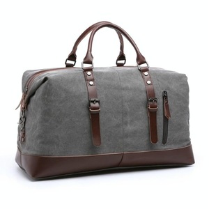 Men Leather Duffel Bag for Carry-on Travel