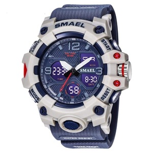 Led Digital Men's Watch with Dual Time Display