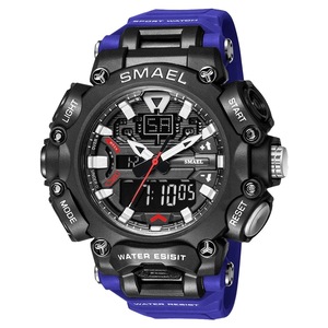 Military Watch Sport Waterproof 50m Stopwatch Analog Digital Wristwatches Week