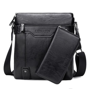 Multifunctional Men Business Messenger Bag Black