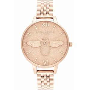 Olivia Burton Ob16gd46 Womens Pink Watch Quartz 34mm