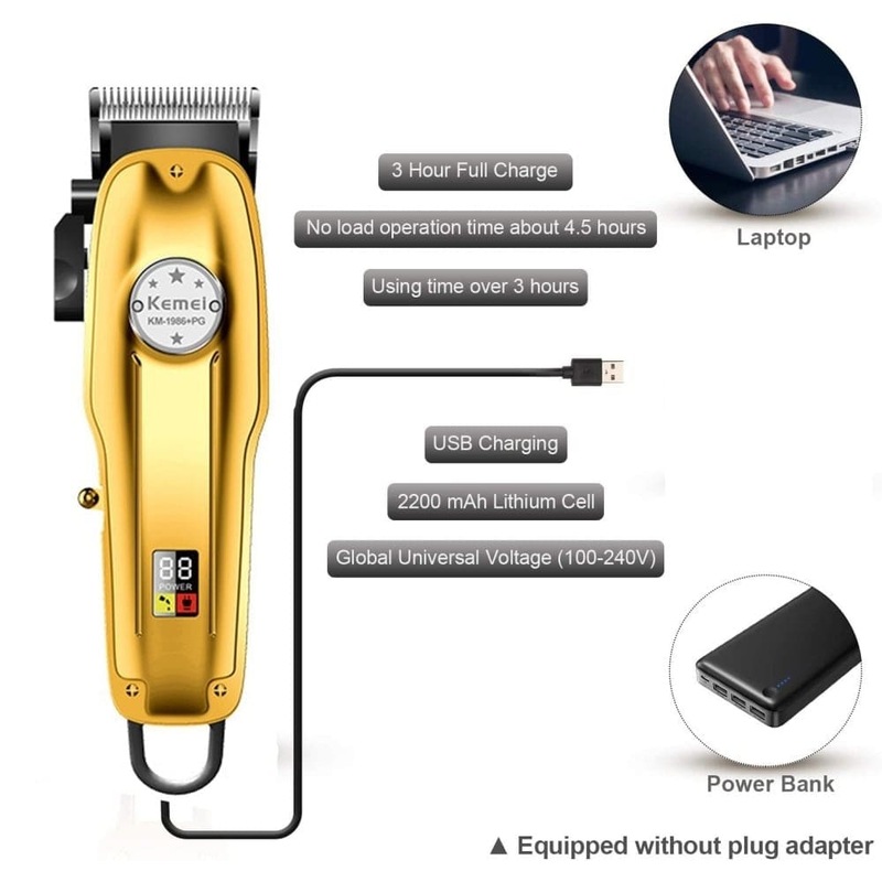 Buy Professional Barber Cordless Hair Clippers For Men Hair Beard