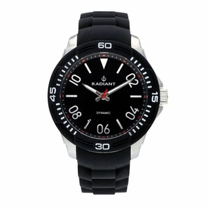 Radiant Ra503601 Men's Quartz Watch Black 46 Mm