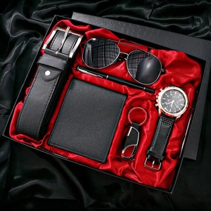 Shaarms Mens 6 in 1 Set of Watch Glasses Pen Keychain Belt Purse