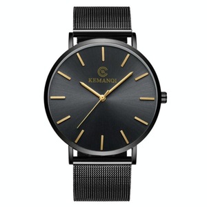 Men Waterproof Steel Mesh Quartz Watch - Ultra-thin