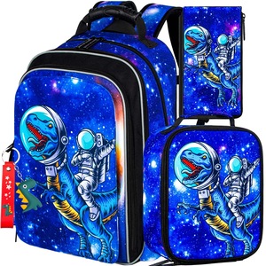 Space Dinosaur Backpack Set With Lunch Box Pen Bag