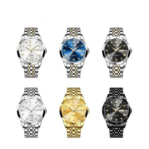 Stainless Steel Quartz Watch for Men Waterproof and Luminous