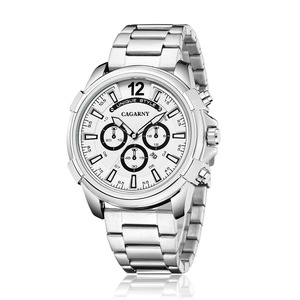 Stainless Steel Waterproof Quartz Watch - Fashionable Design