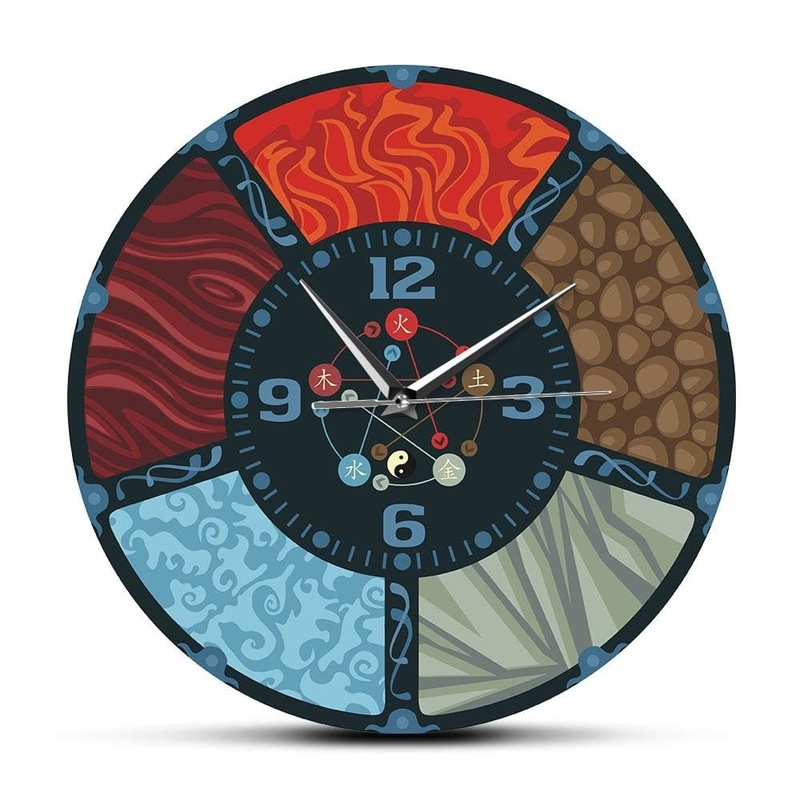 Buy The Five Elements Cycle Chinese Wu Xing Feng Shui Wall Clock