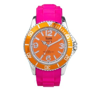 Tom Watch Wa00122 Unisex Orange Watch Quartz 44mm