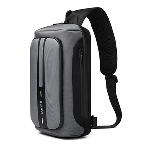 Waterproof Men Business Chest Bag With Usb Charging Port Anti Theft Shoulder Messenger Bag