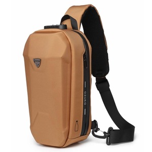 Waterproof Men Chest Bag Usb Charging Port Anti Theft Oxford Cloth Messenger Bag
