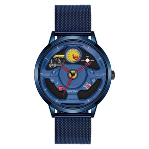 Waterproof Quartz Watch with Hollow Dial - 1085 Steering Wheel Design