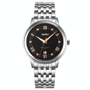 Waterproof Quartz Watch with Stainless Steel Buckle for Men