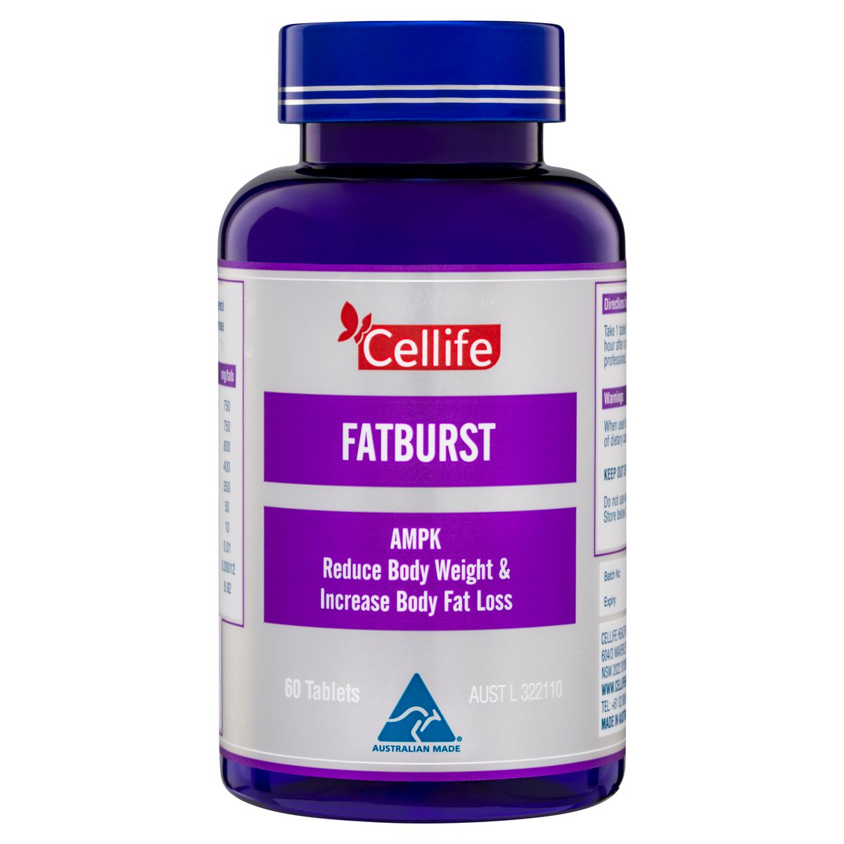 Buy Cellife AMPK Fatburst (60 Tablets) - MyDeal Australia