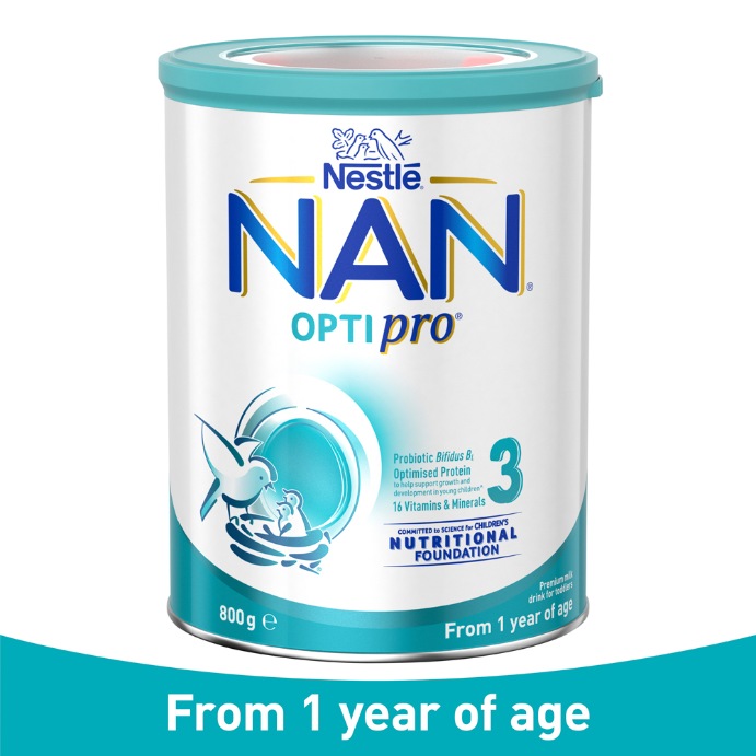 Nestle NAN OPTIPRO 3 Premium Toddler Milk Drink Powder, From 1 year – 800g