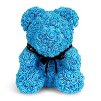 40cm Blue Bear By LUXE BOUQUET