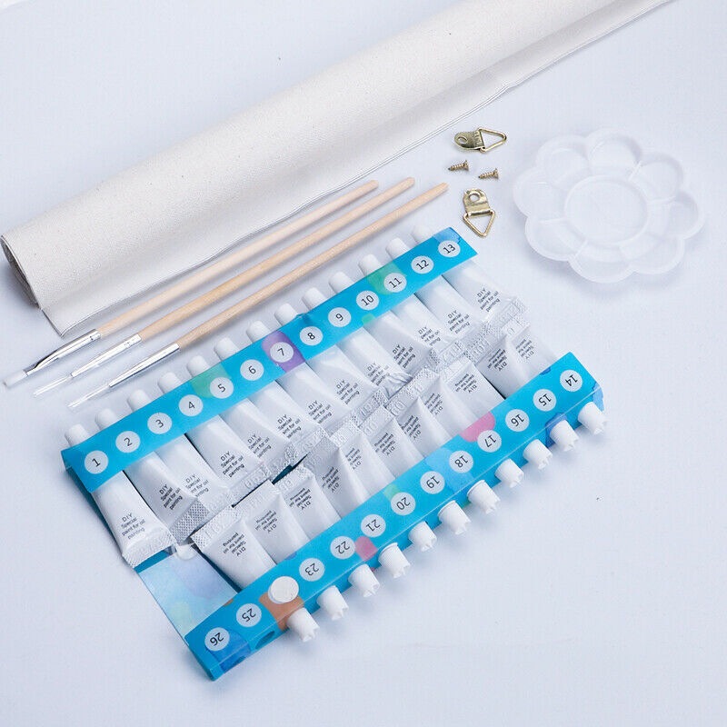 Buy Mediterranean Sea DIY Paint by Numbers Kit for Susliving Art Large