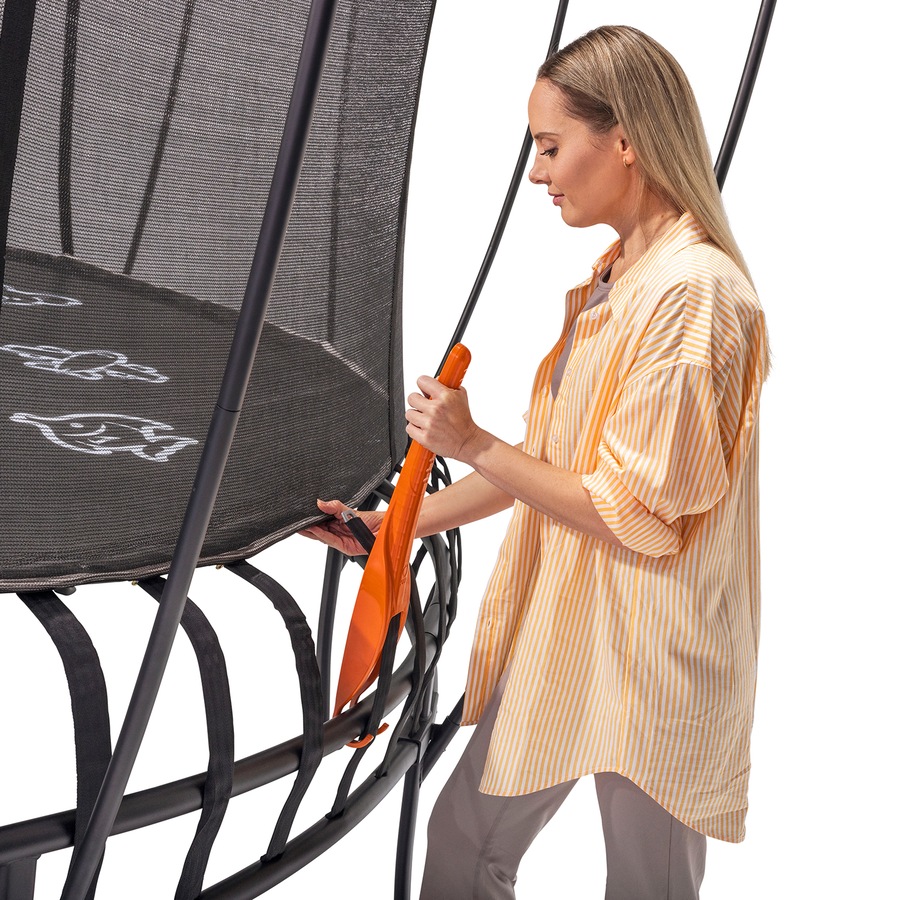 VULY Thunder 2 Extra Large 15ft Springless Trampoline with Enclosure - Round Kids Trampolines With Shade Cover Pro