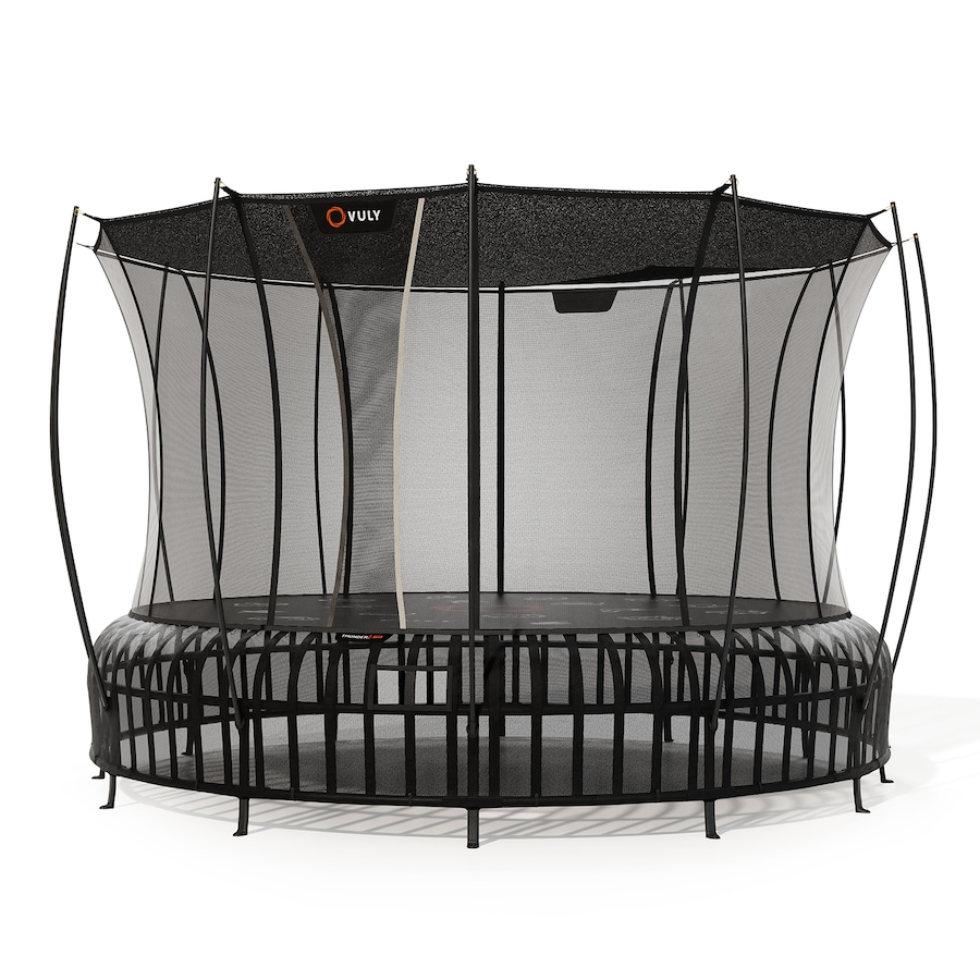VULY Thunder 2 Pro Extra Large 16ft Springless Trampoline with Enclosure - Round Kids Trampolines Bundle With Shade Cover