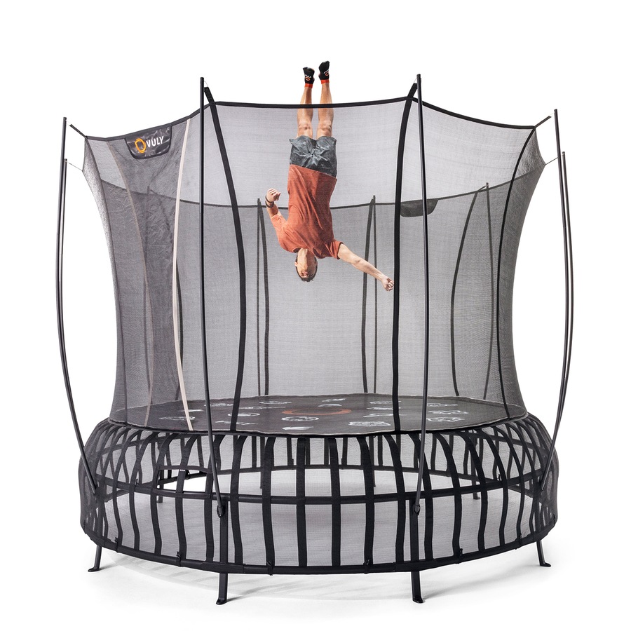 VULY Thunder 2 Pro Extra Large 16ft Springless Trampoline with Enclosure - Round Kids Trampolines Bundle With Shade Cover