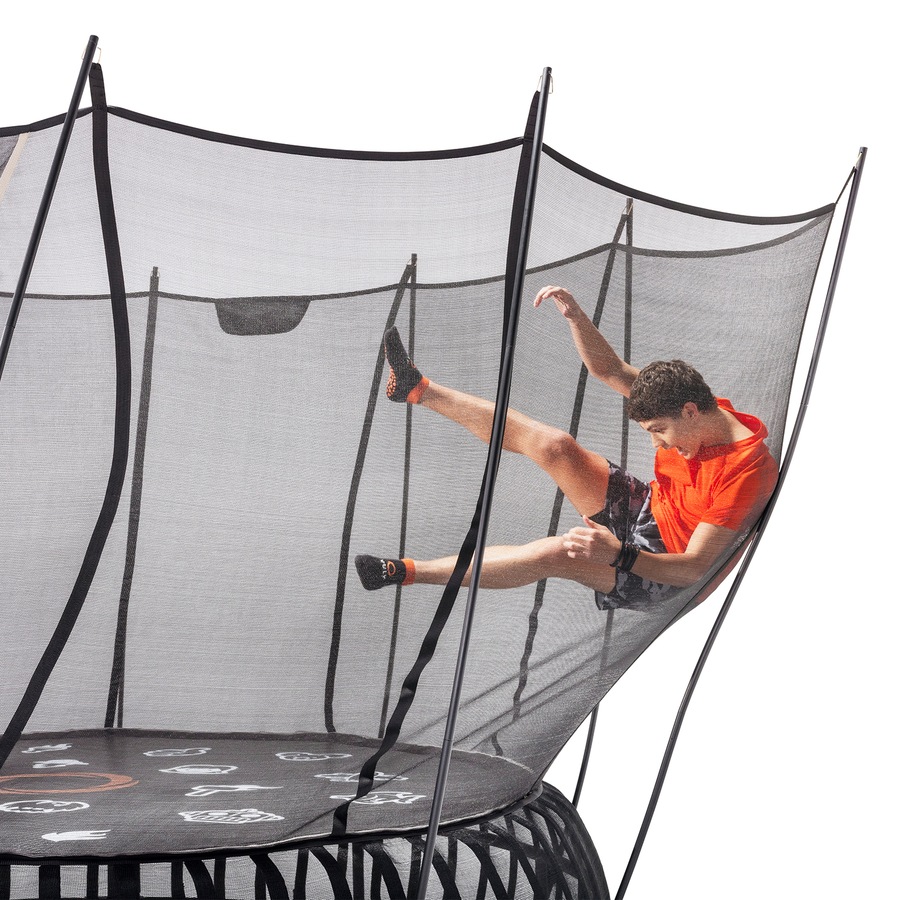 VULY Thunder 2 Pro Extra Large 16ft Springless Trampoline with Enclosure - Round Kids Trampolines Bundle With Shade Cover