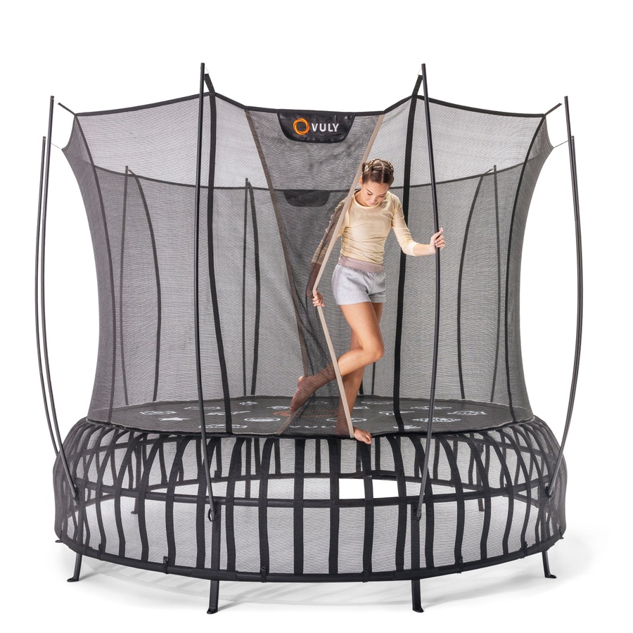 VULY Thunder 2 Pro Extra Large 16ft Springless Trampoline with Enclosure - Round Kids Trampolines Bundle With Shade Cover