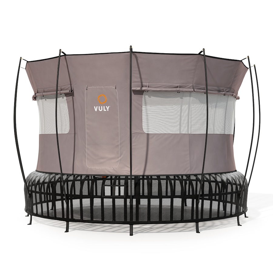 VULY Thunder 2 Pro Extra Large 16ft Springless Trampoline with Enclosure - Trampolines Bundle With Tent Wall and Shade Cover
