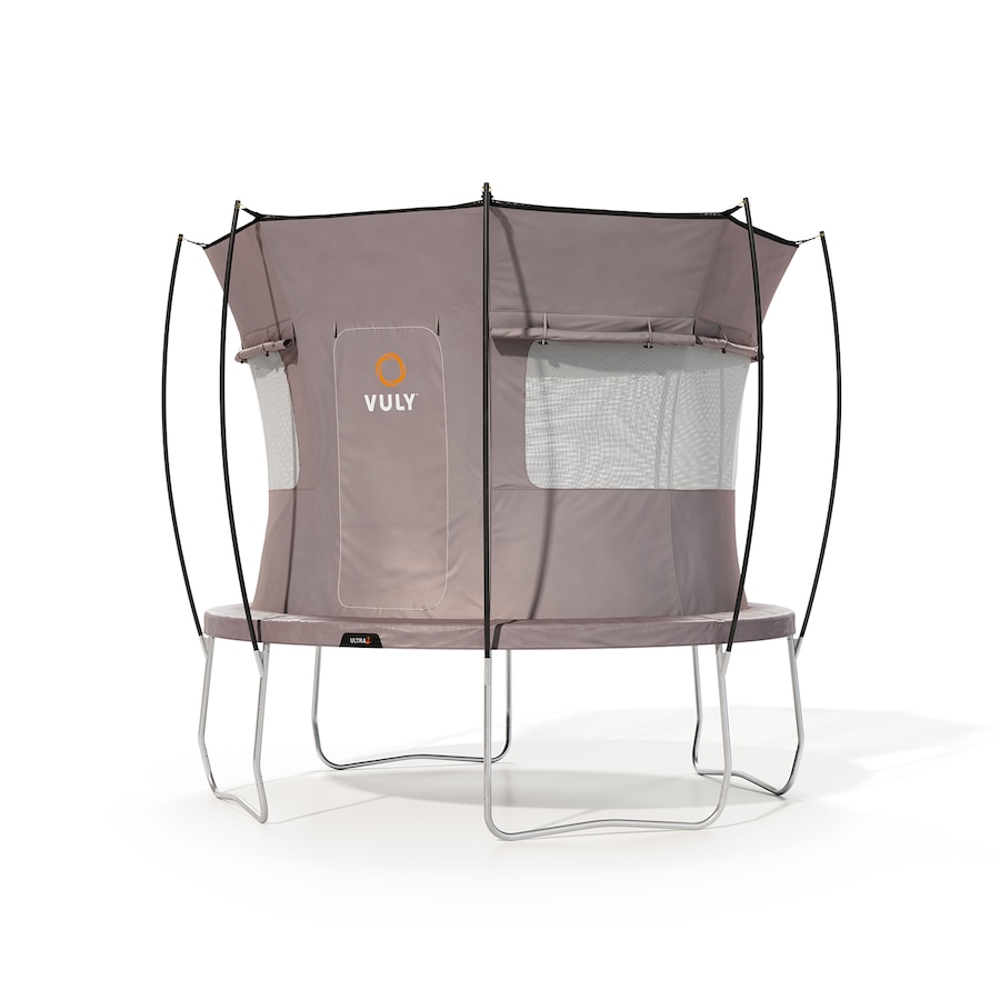 VULY Ultra 2 Medium 11ft Trampoline with Enclosure - Round Kids Trampolines Bundle With Tent Wall and Shade Cover
