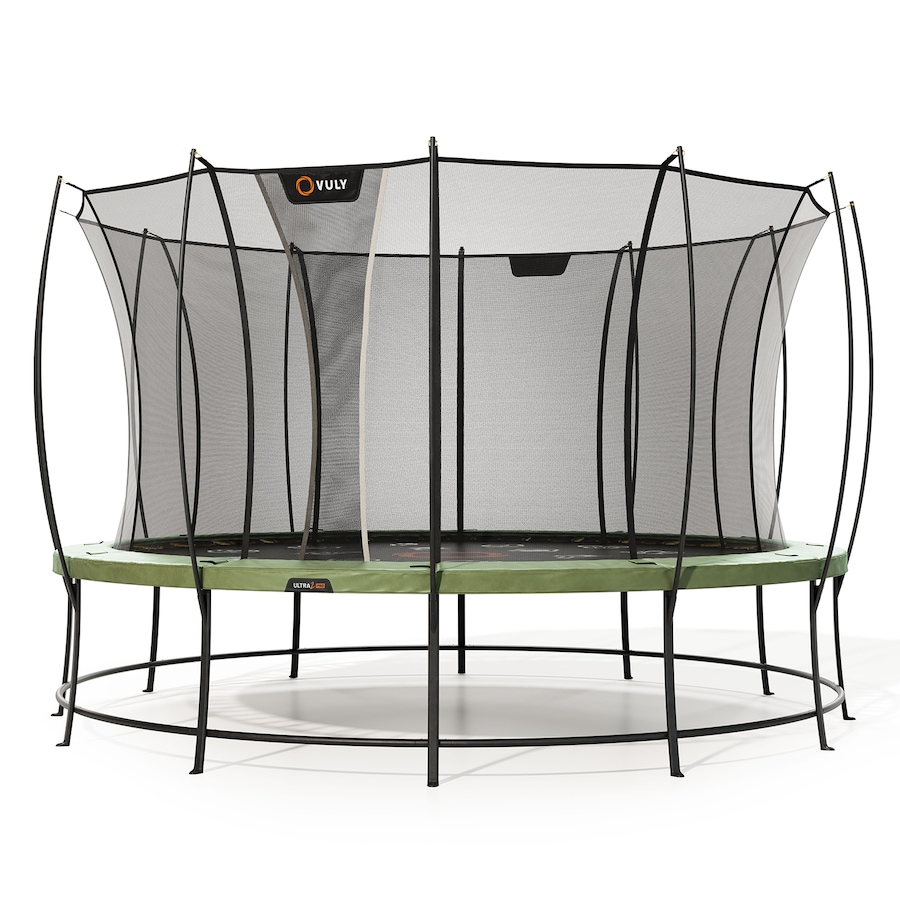 VULY Ultra 2 Pro Extra Large 16ft Trampoline with Enclosure - Round Kids Trampolines