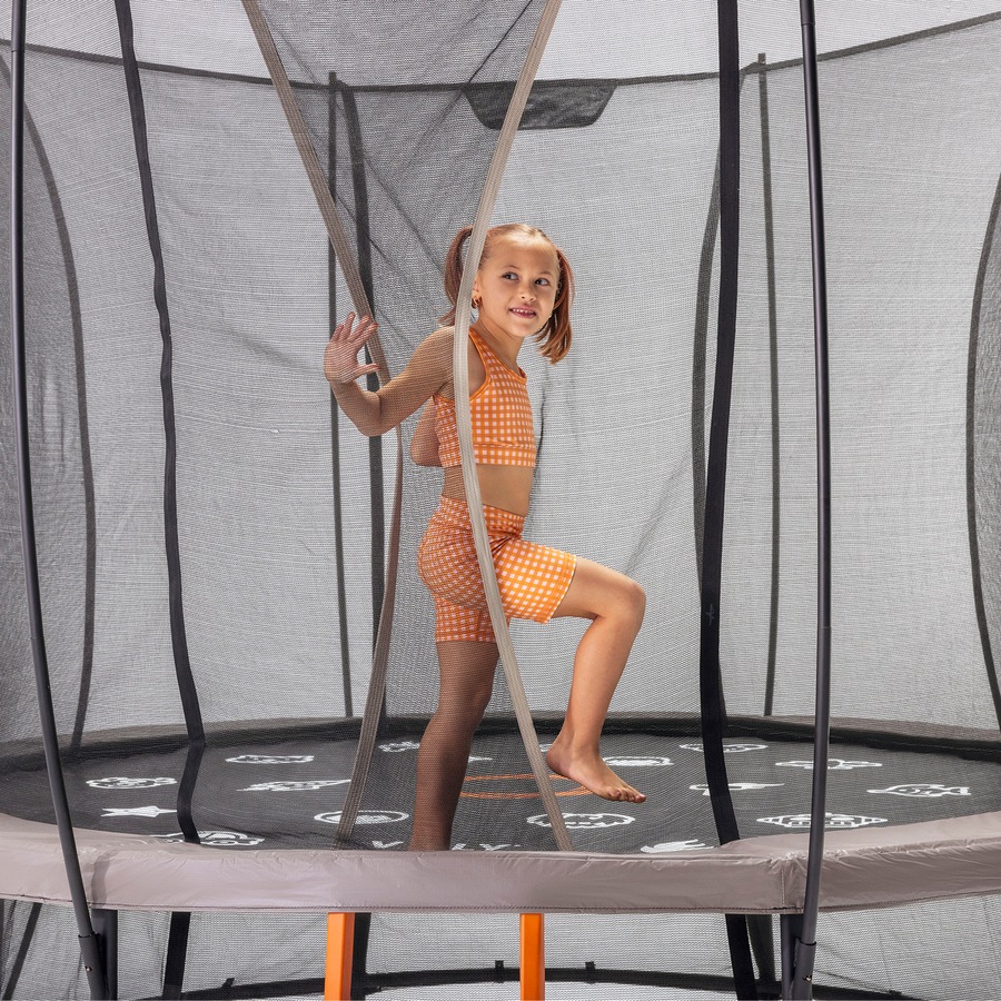 VULY Ultra 2 Pro Extra Large 16ft Trampoline with Enclosure - Round Kids Trampolines Bundle With Tent Wall and Shade Cover