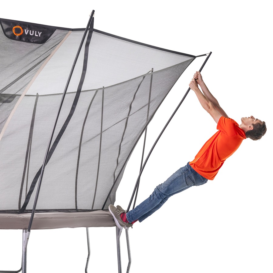 Vuly Ultra 2 Pro Extra Large 16ft Trampoline with Enclosure - Round Kids Trampolines Bundle With Shade Cover Pro & Hoop