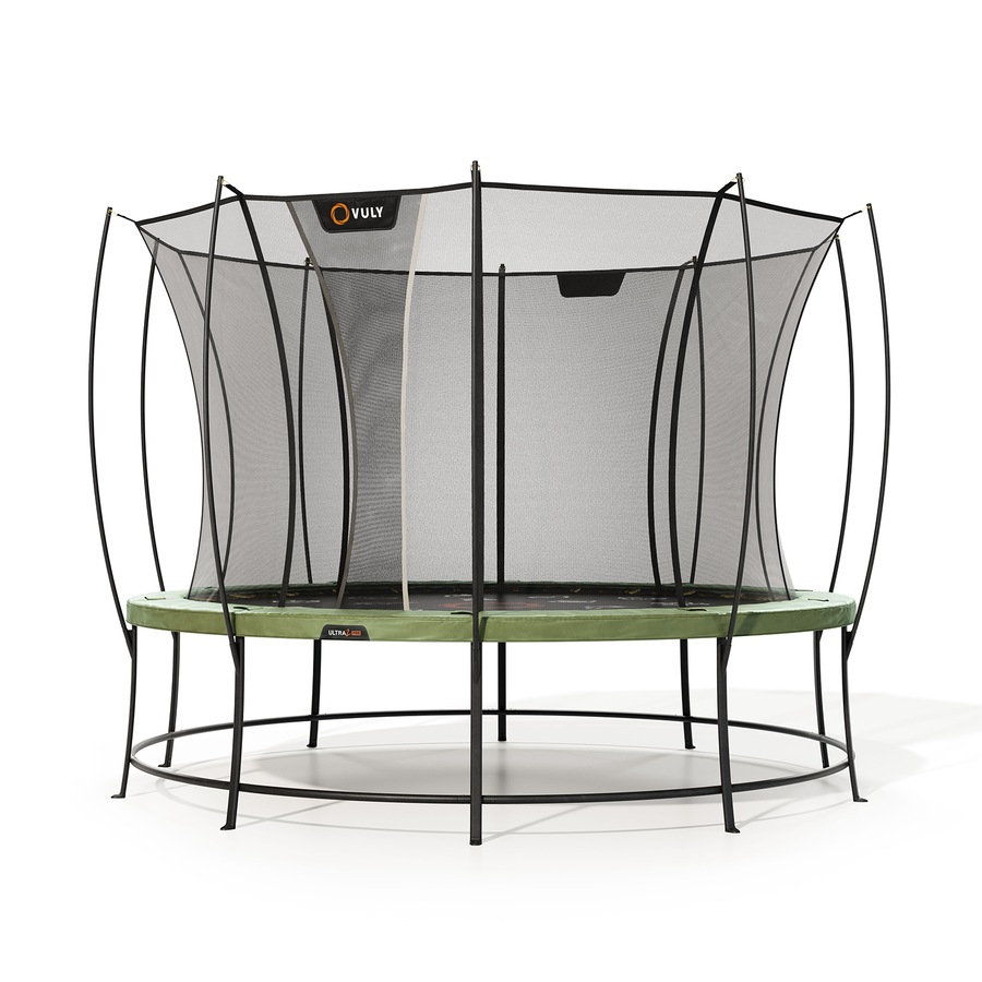VULY Ultra 2 Pro Large 14ft Trampoline with Enclosure - Round Kids Trampolines