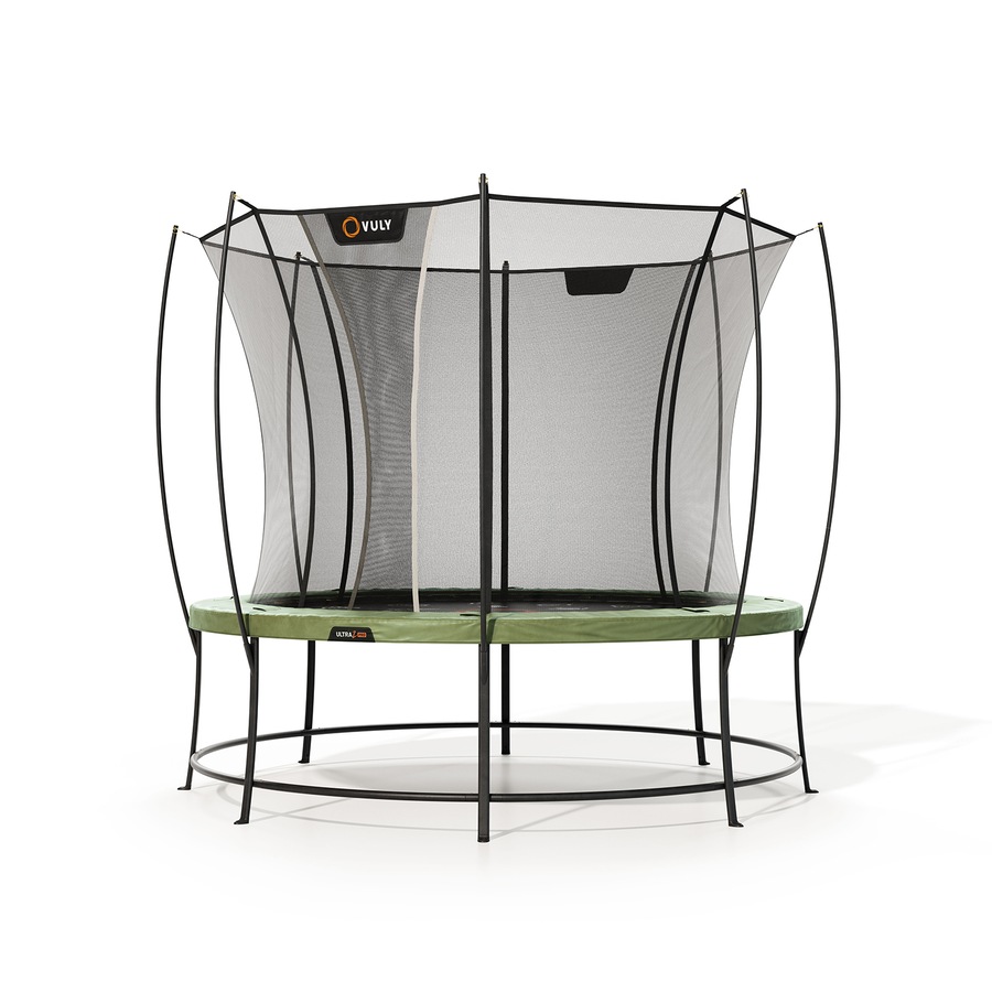 VULY Ultra 2 Pro Medium 12ft Trampoline with Enclosure - Round Kids Trampolines