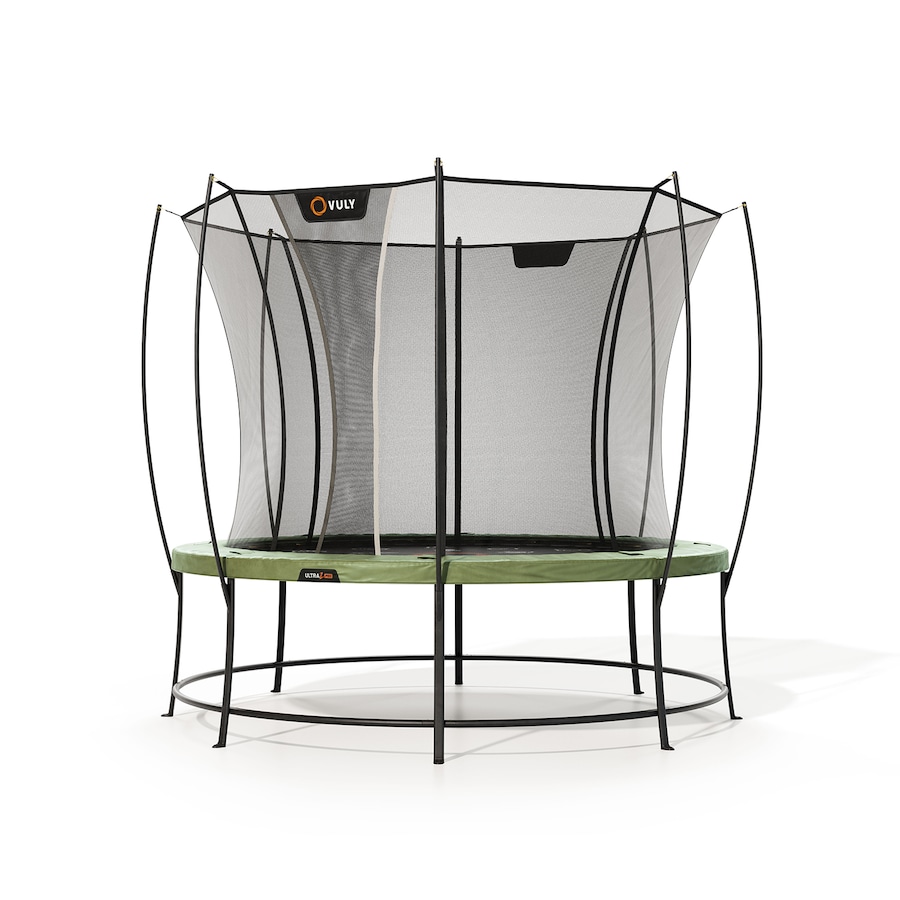 VULY Ultra 2 Pro Medium 12ft Trampoline with Enclosure - Round Kids Trampolines