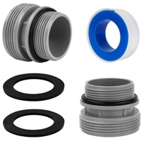 2 Pcs Hose Conversion Adapters Kit Compatible With Intex Coleman 4560 40mm to 1.5 Inch Conversion Kit for Hayward Intex Pool Hose Connector Pool Pump