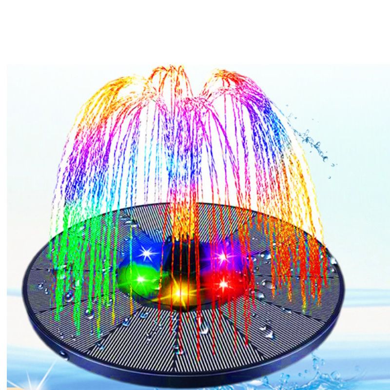 3W LED Solar Fountain Pump 900mAh Powered with 6