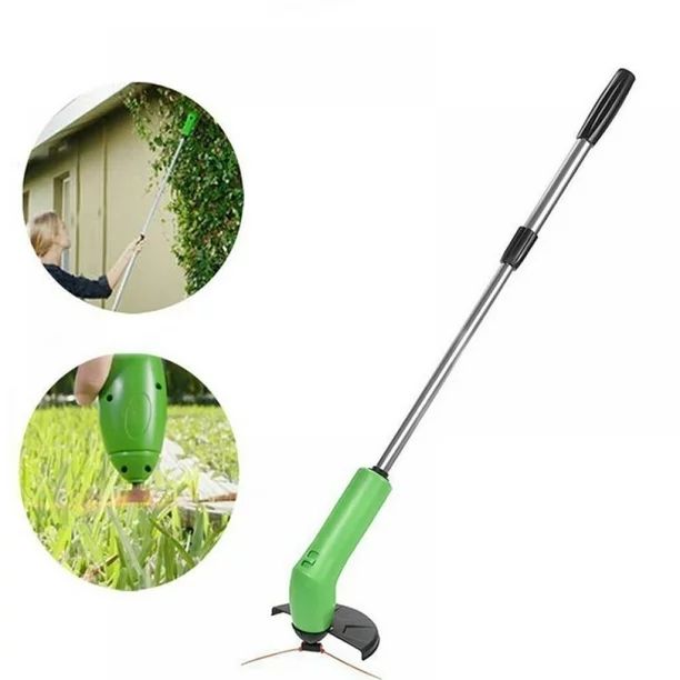 Cordless Grass Trimmer Leaves Cutter Mower Weed Lawn Cutting Garden Yard Tool Unbranded