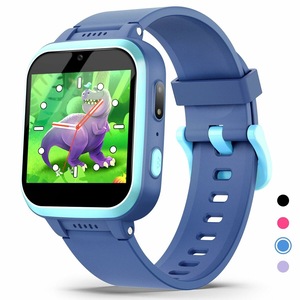 Kids Smart Watch with Puzzle Games HD Touch Screen Camera Video Music Player Pedometer Alarm Clock Flashlight Fashion Kids Smartwatch Gift for Age3+ (Blue)