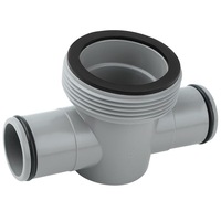 P61408 T Joint Pool Hose Connector 1.5 Inch to 1.25 Inch 3 Heads with O Rings, Replacement Accessories Fitting for Filter Pump for Bestway Coleman Intex