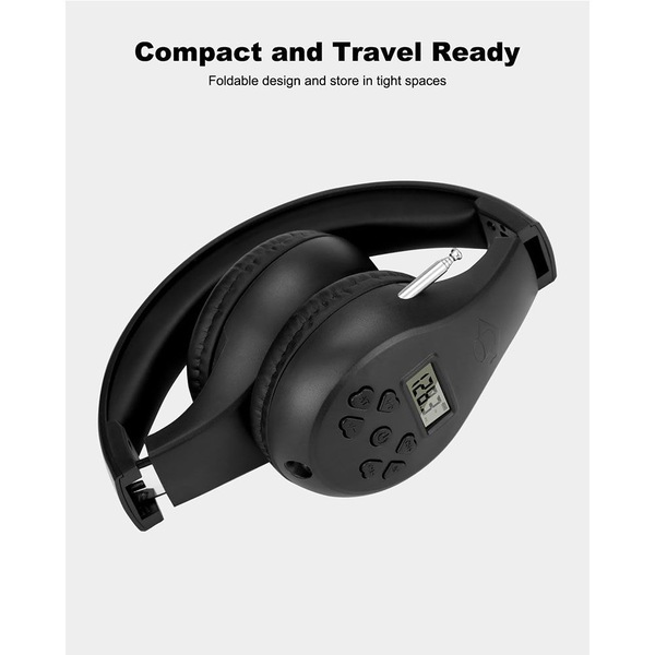 Buy Portable Personal FM Radio Headphones with Best Reception, Wireless ...