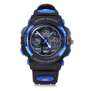 SKMEI 1163 Fashion Children Digital Watch Swimming Dual Display Kids Sport Watch - Blue