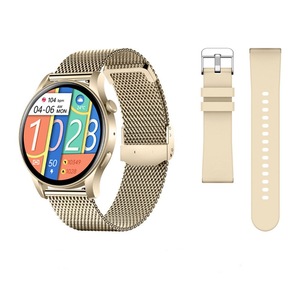 Smartwatch for Women 1.43" Touchscreen Smart Watch Answer/Make Call with Sleep Monitor 100+ Sports Modes Fitness Tracker for Android iOS(1Pack-Gold)