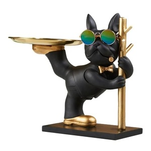 Statue Animal Sculpture Desk Storage Tray Art Crafts Entryway Key Holder Jewelry Earrings Tray for Bedroom Table Desk