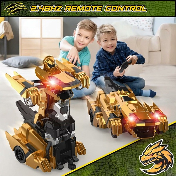Buy Transform Rc Cars, 2.4Ghz Remote Control Car Transforming Robot ...