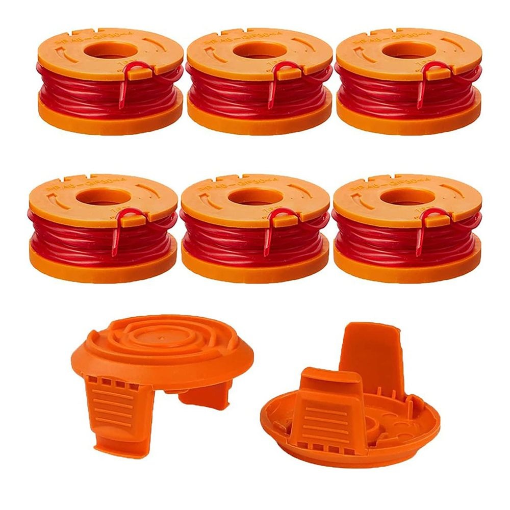 WA0010 Edger Spools Replacement for Worx WG180 WG163 Weed Wacker Eater String 6
