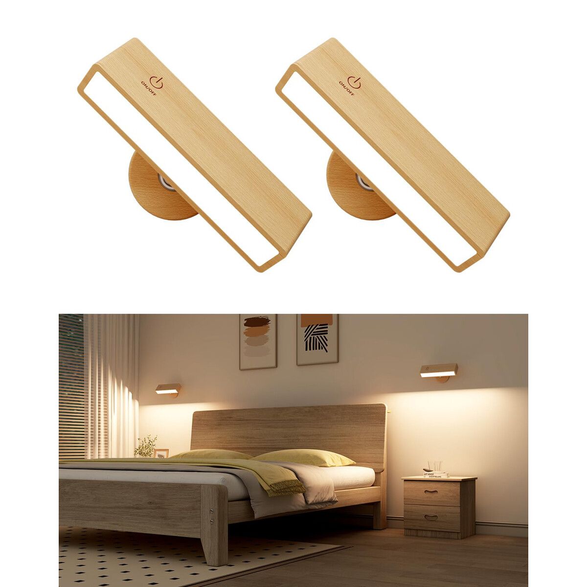 AAZON - DEALS 🔥** ** # ***-5% $52.99 + 50% OFF *** Battery Operated Wall Sconce Set Of 2, Rechargeable Wall Sconce With Reote Diable Wireless Battery Powered Wall Lap Decor