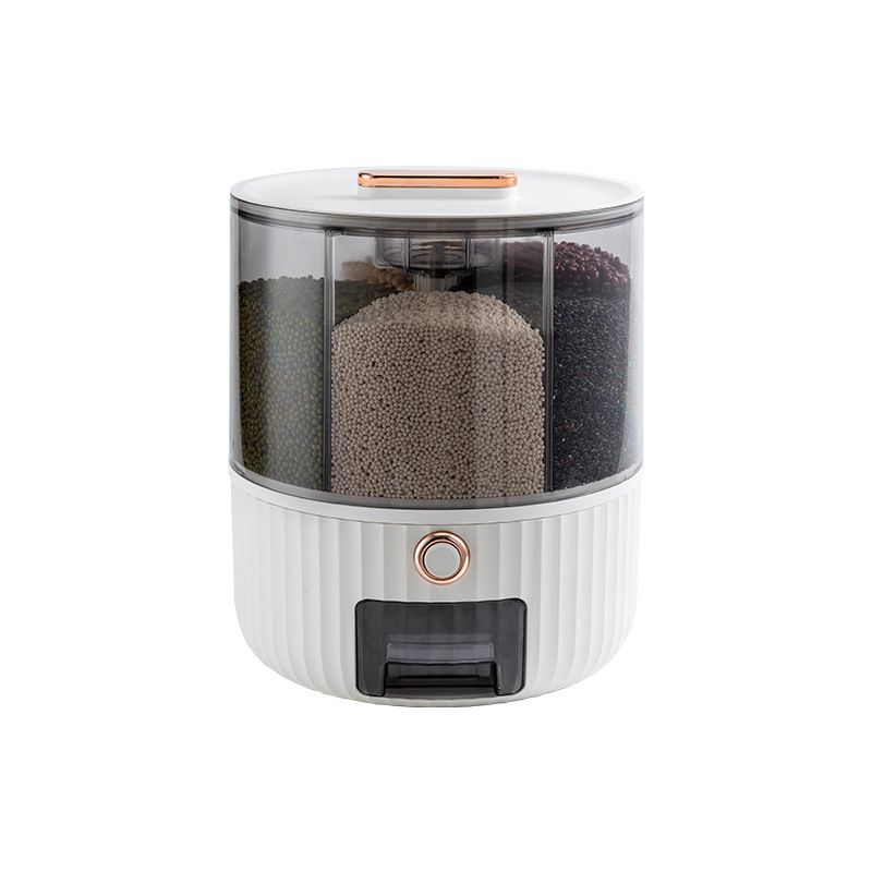 Partition Rice Cooker Buy White Large 26.5*26.5*31.5cm 6 Grid Grain Storage Box Rotating ...