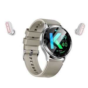 White TPU Strap 2 in 1 Smart Watch Bluetooth Headset 1.39 Inch Touch Sports Wristband Monitor